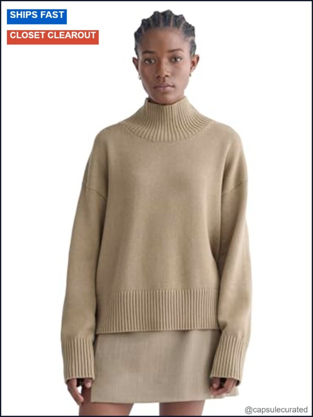 Cotton Turtleneck Sweater
